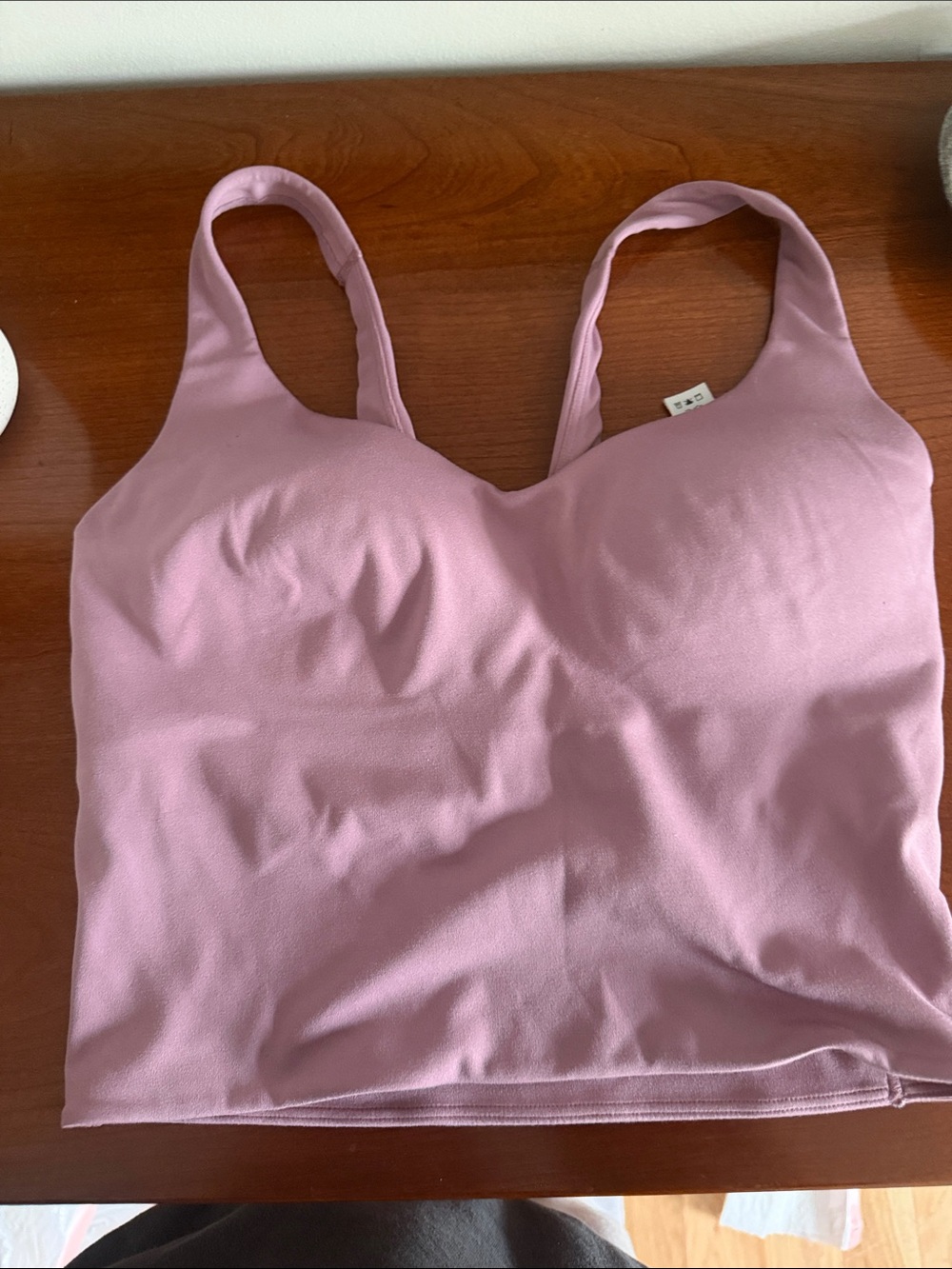 Women's Seamless Support Crop Top - Dusty Pink